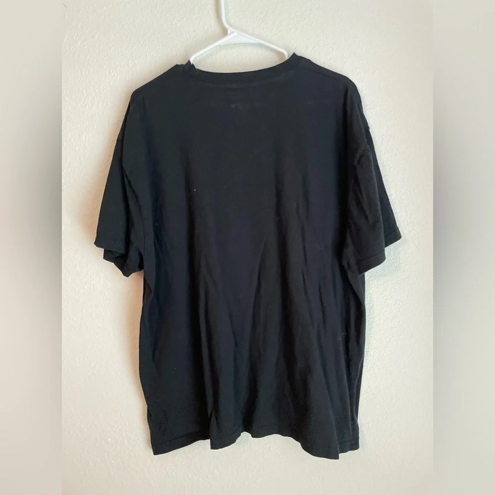 True Religion Black Tee with Red Graphic size L